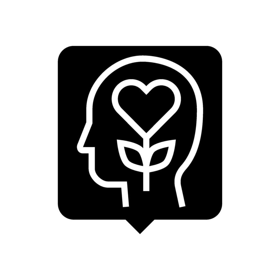 mental health services glyph icon illustration vector