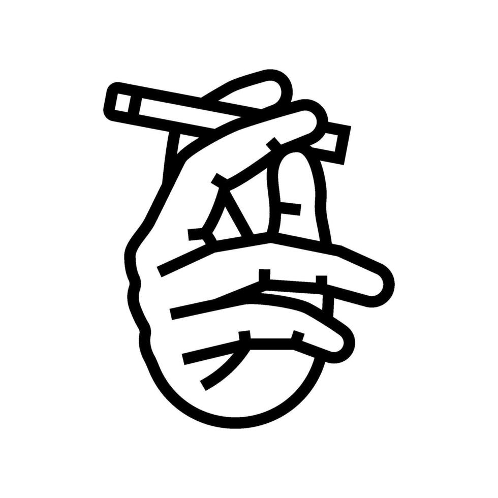 smoking prevalence line icon illustration vector