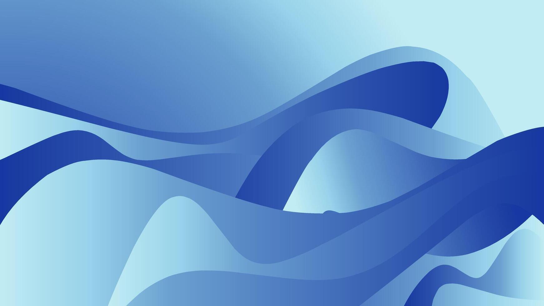 abstract background with blue waves. vector