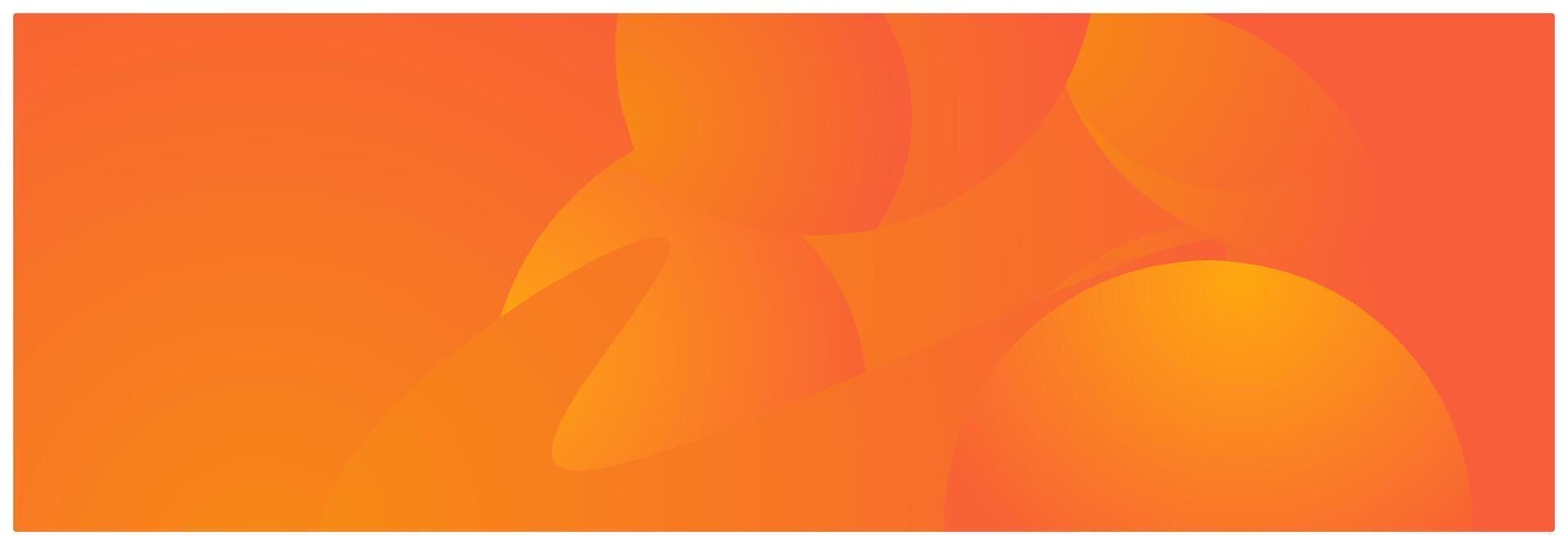 Abstract orange background with geometric shapes. vector