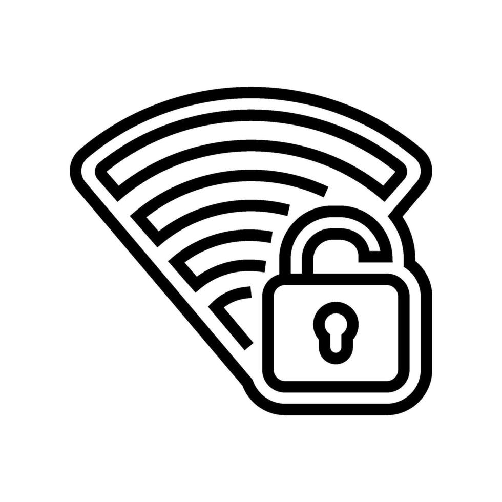 wi fi connectivity line icon illustration vector