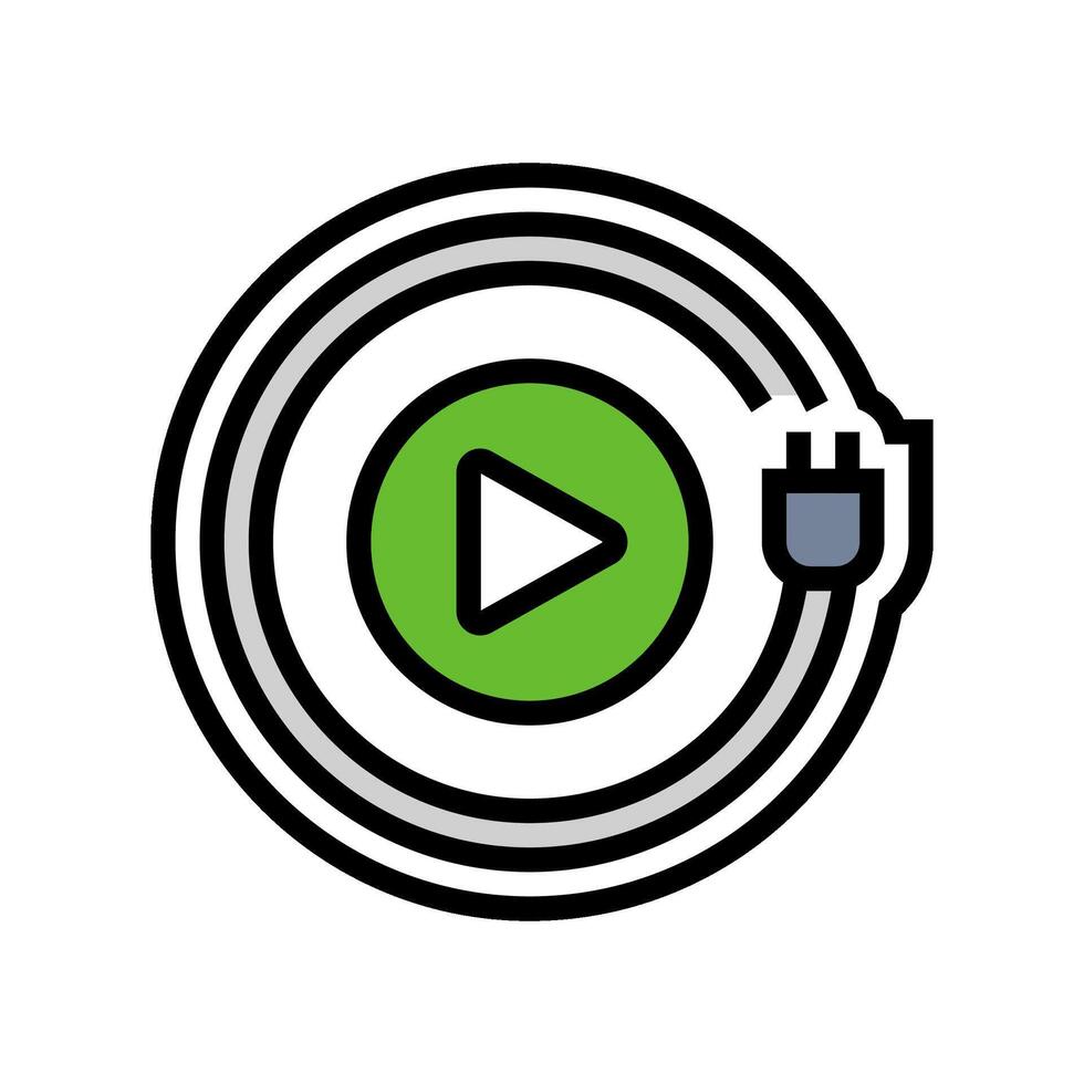 plug play color icon illustration vector