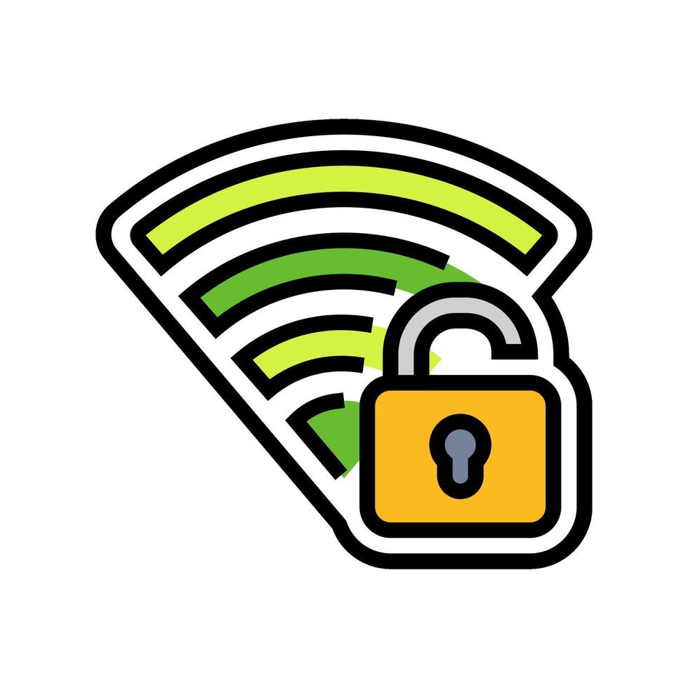 wi fi connectivity color icon illustration vector