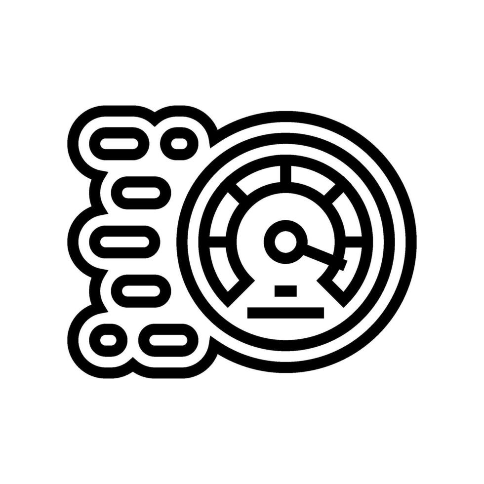 multi speed line icon illustration vector