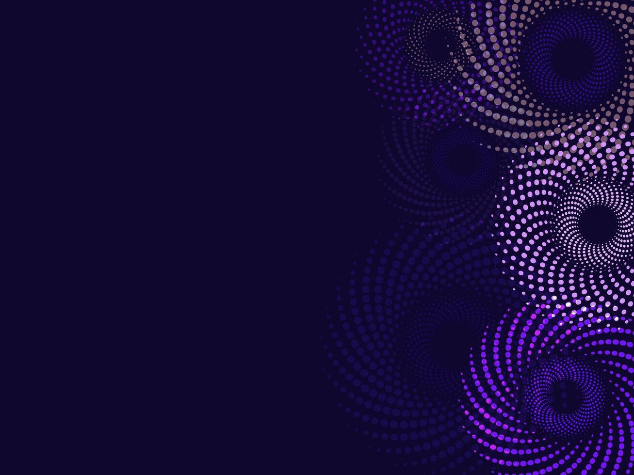 Abstract spirals on dark background. Premium design template. vector