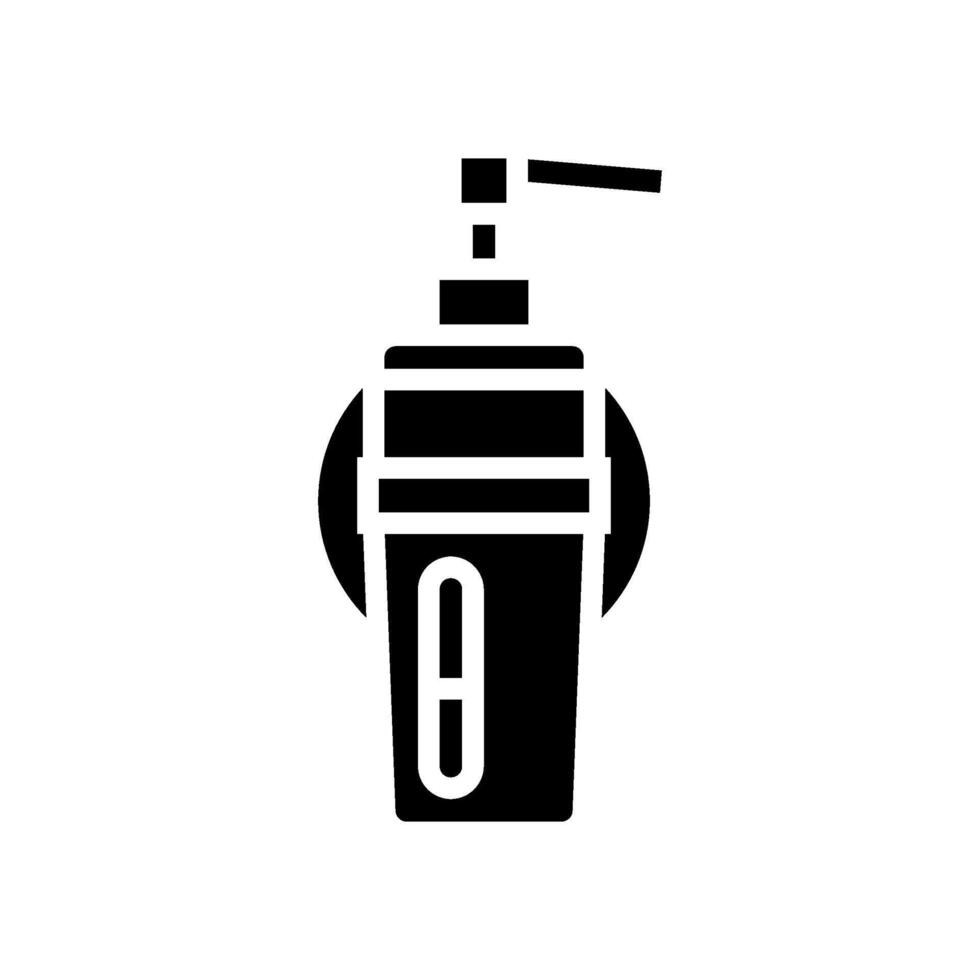 soap dispenser wall mount glyph icon illustration vector