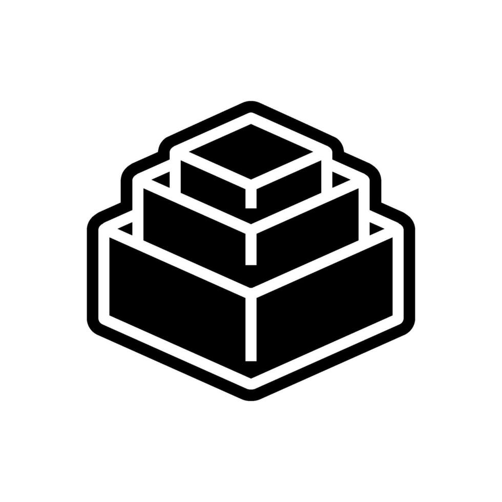 stackable design glyph icon illustration vector