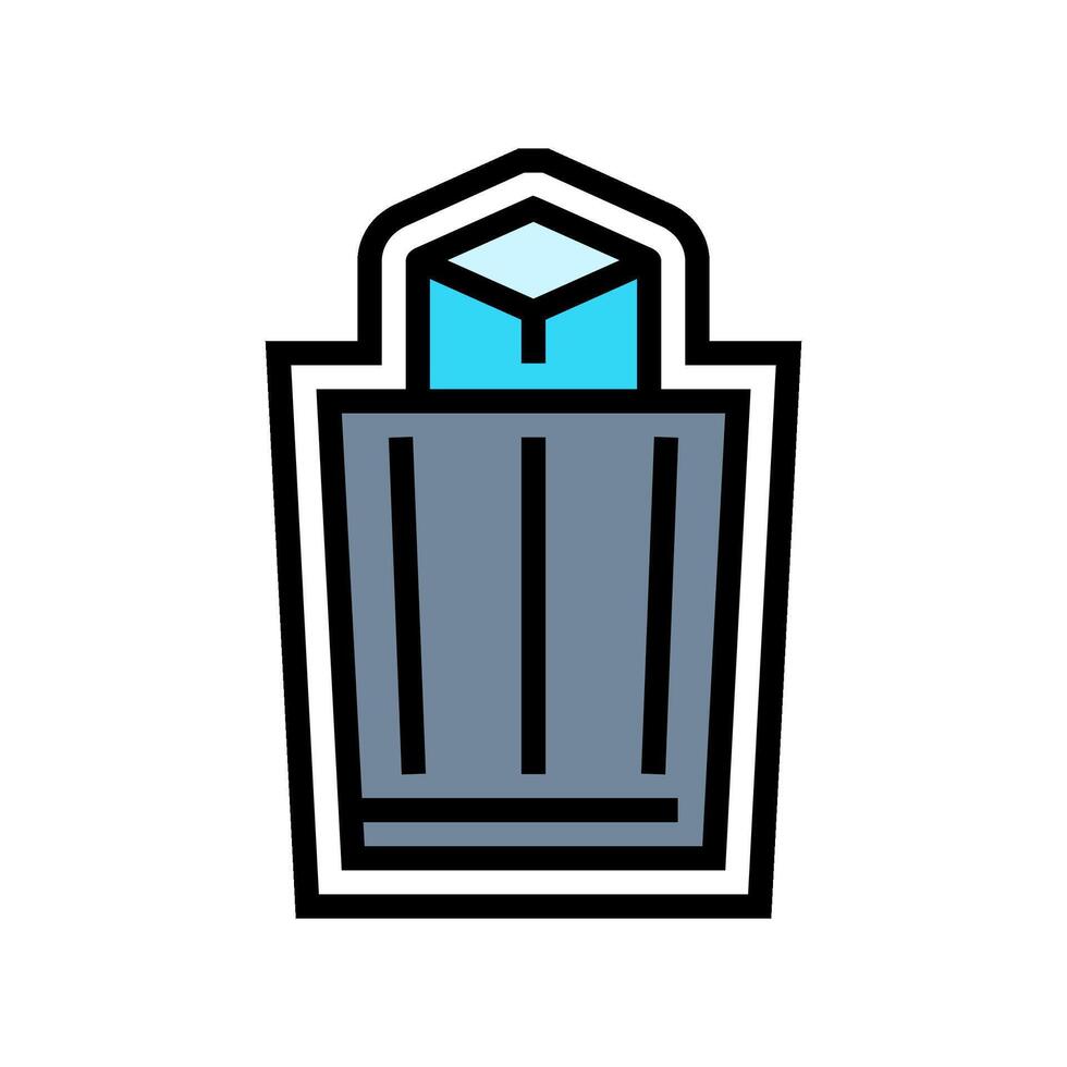 easy disposal color icon illustration vector