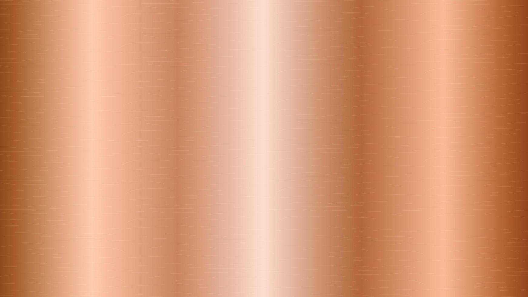 Metallic bronze texture background with light glow vector