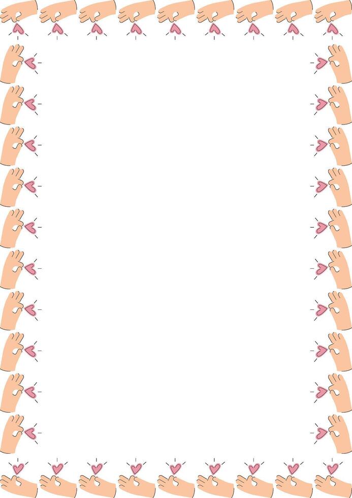 Heart lgbt empty frame. Heart, love, romance or valentine's day heart vector