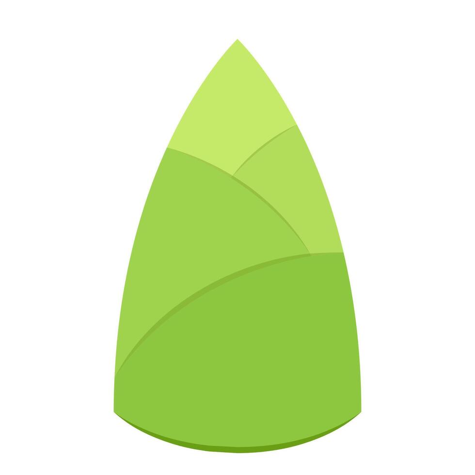 Bamboo shoots . Bamboo shoots on white background. Bamboo shoot isolated. vector