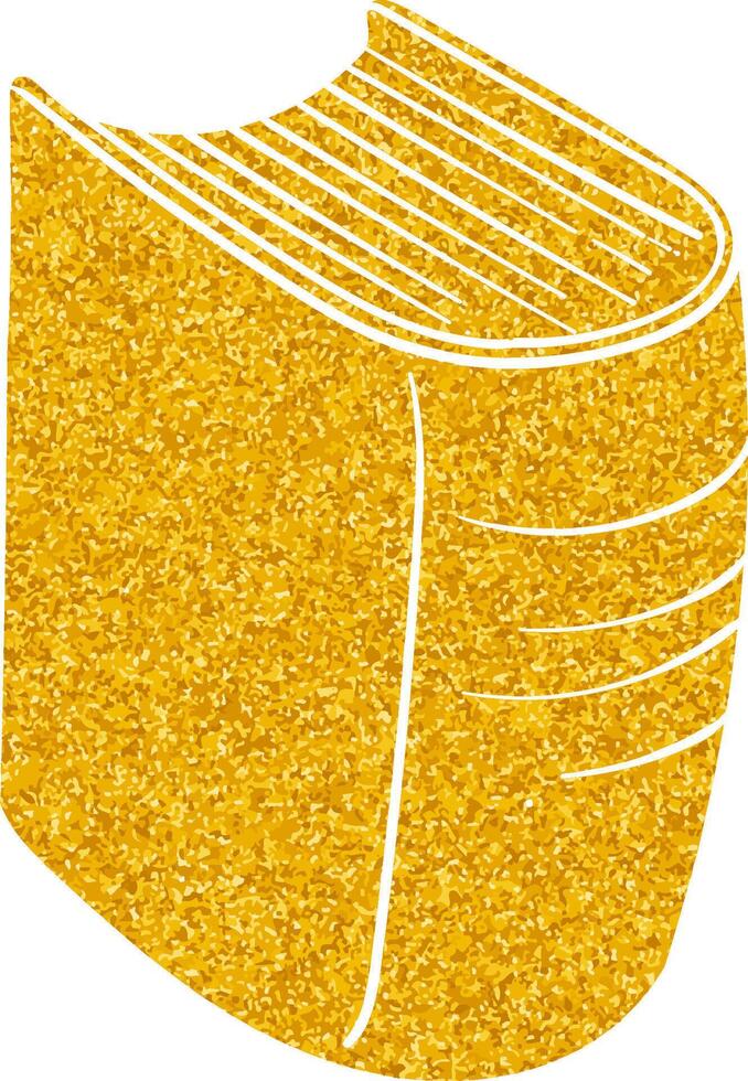 Gleaming gold book with textured cover and pages vector