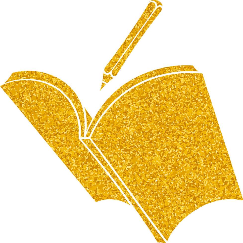 Creative writing concept featuring an open book and pen vector