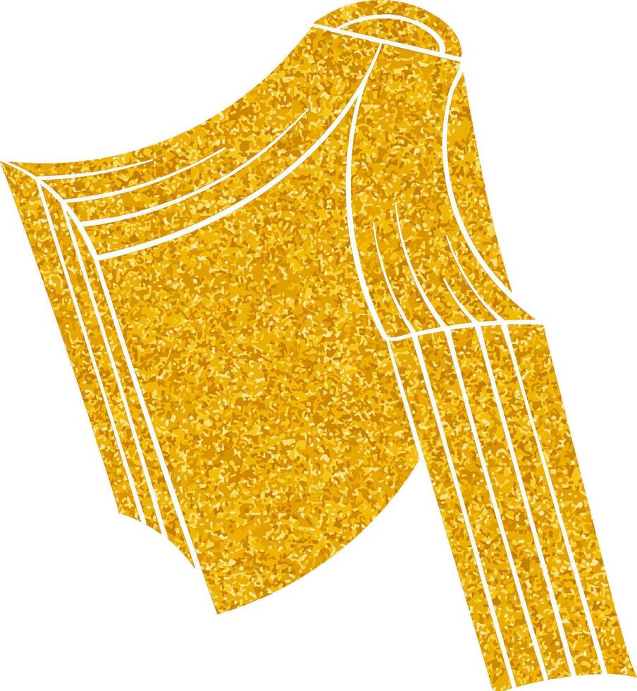 Golden draped book sculpture created in a modern artistic style vector