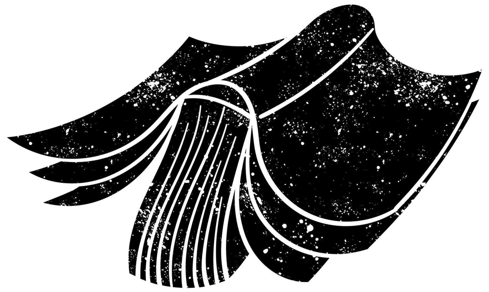 Elegant black and white design of flowing book in creative style vector