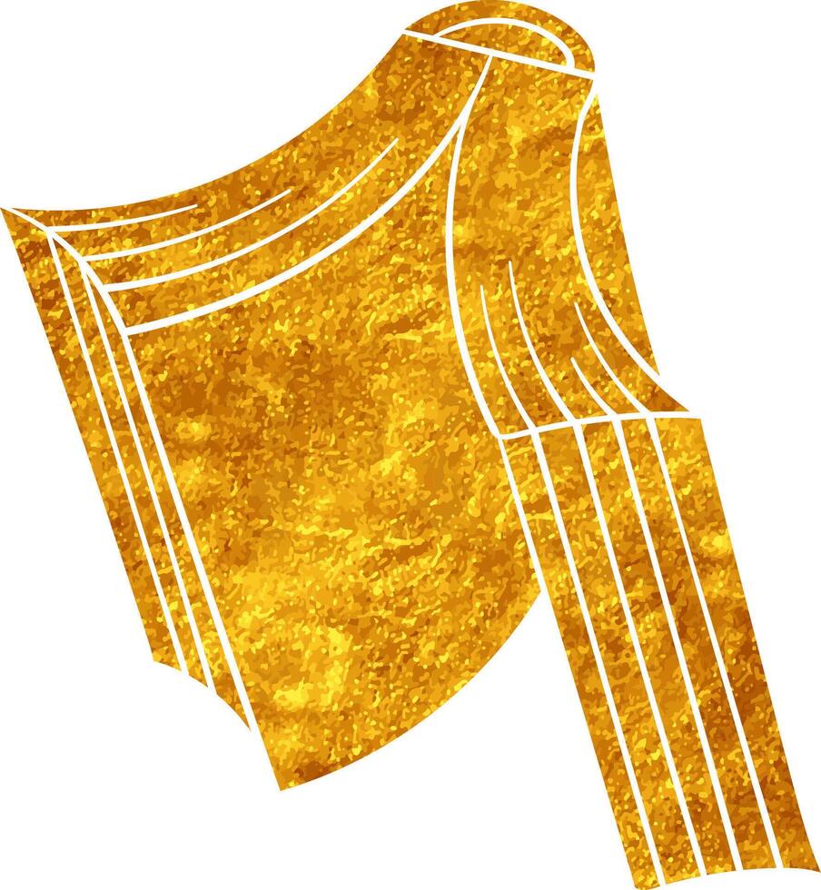 Bright golden book displayed against a textured background vector
