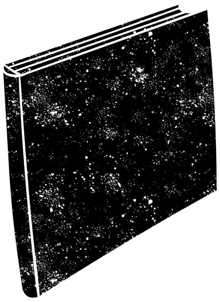 Creative design of a cosmic themed notebook with abstract patterns vector