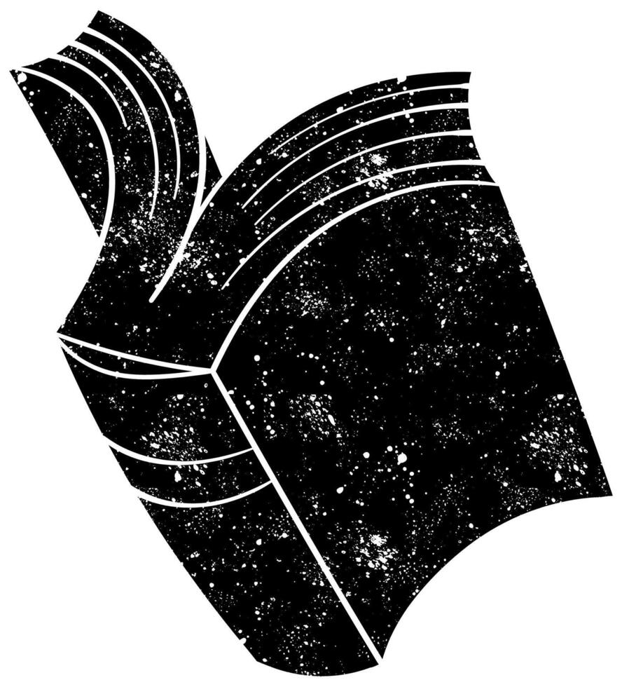 Open book with a cosmic design featuring vibrant space details vector