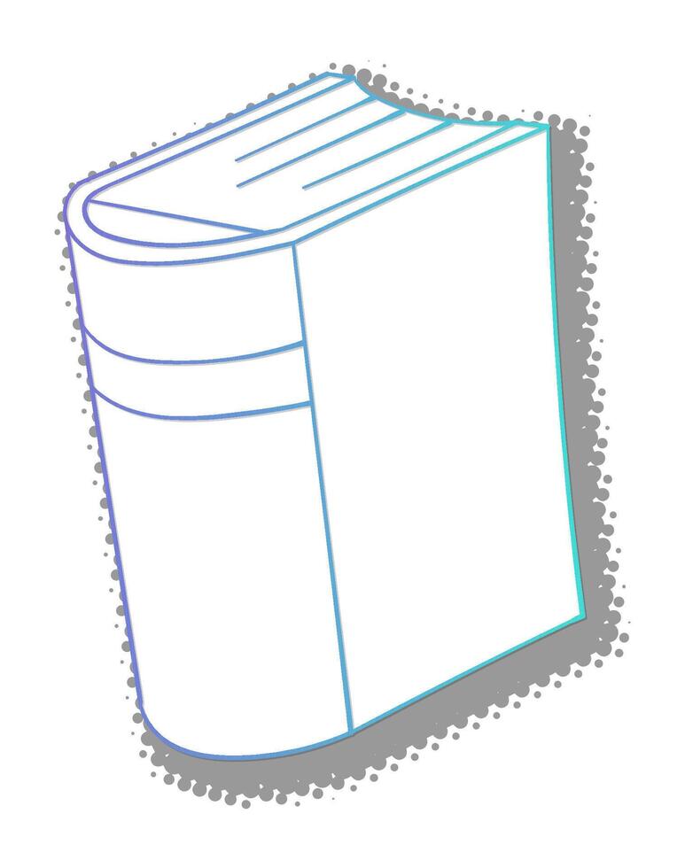 Creative design of a book with unique features vector