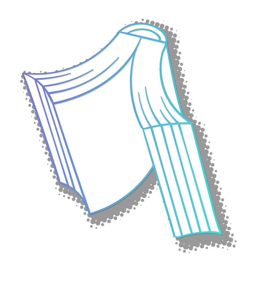Detailed sketch of a fashionable book design in progress vector