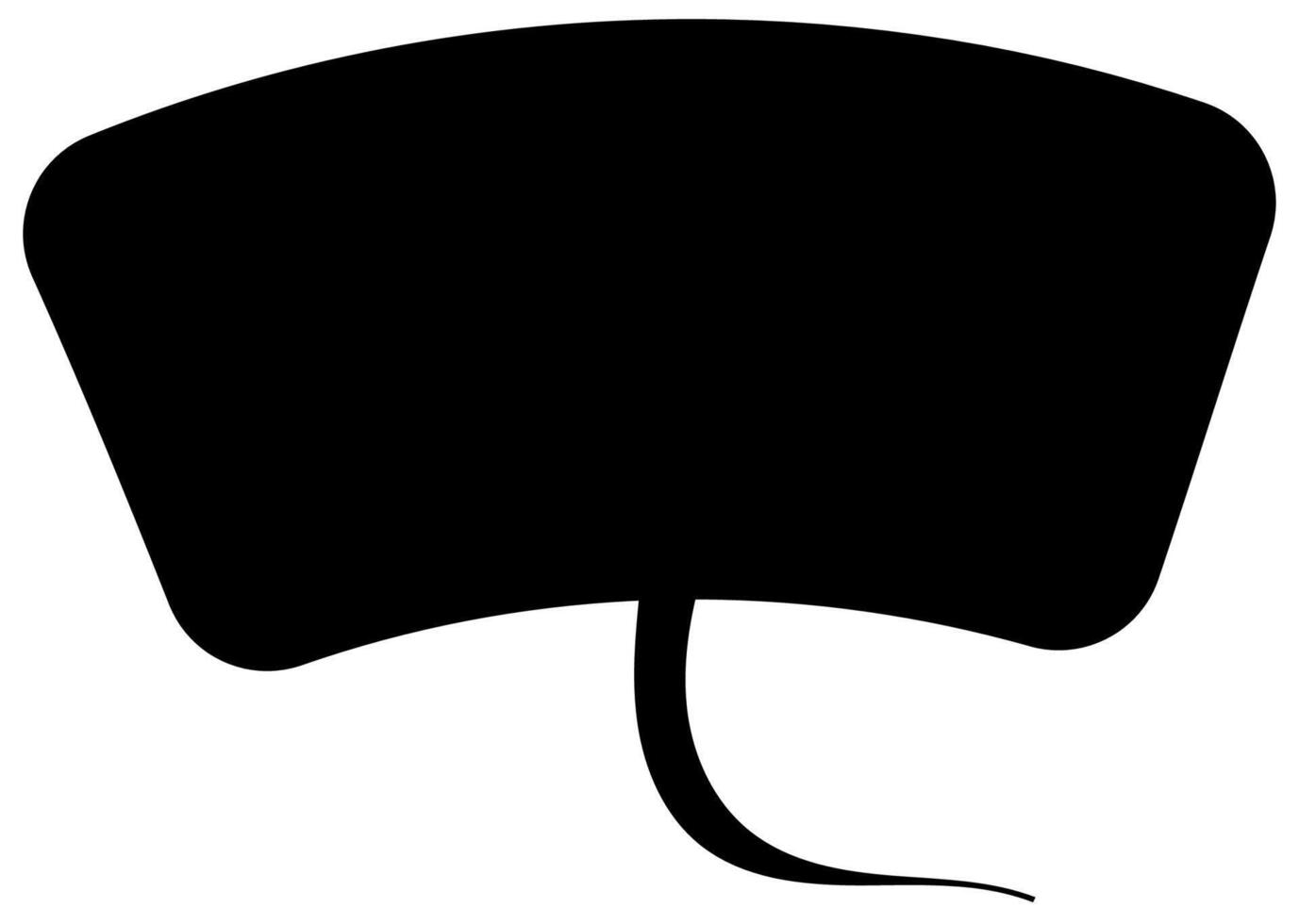 Unique silhouette artwork of an speech bubble vector