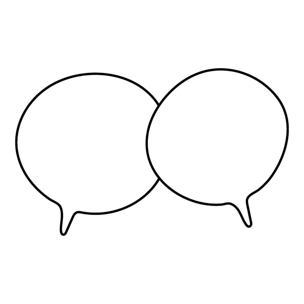 Creative speech bubbles designed for dialogue and conversation vector