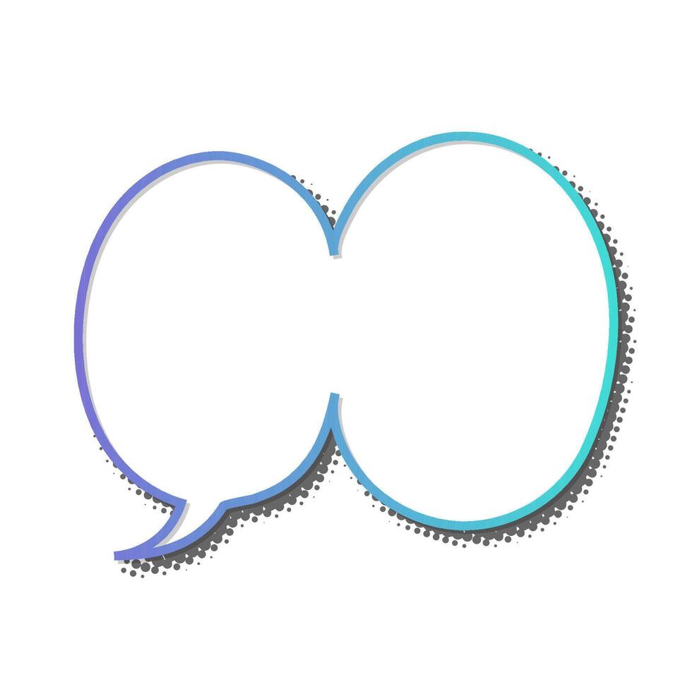 Creative speech bubble design for communication themes vector