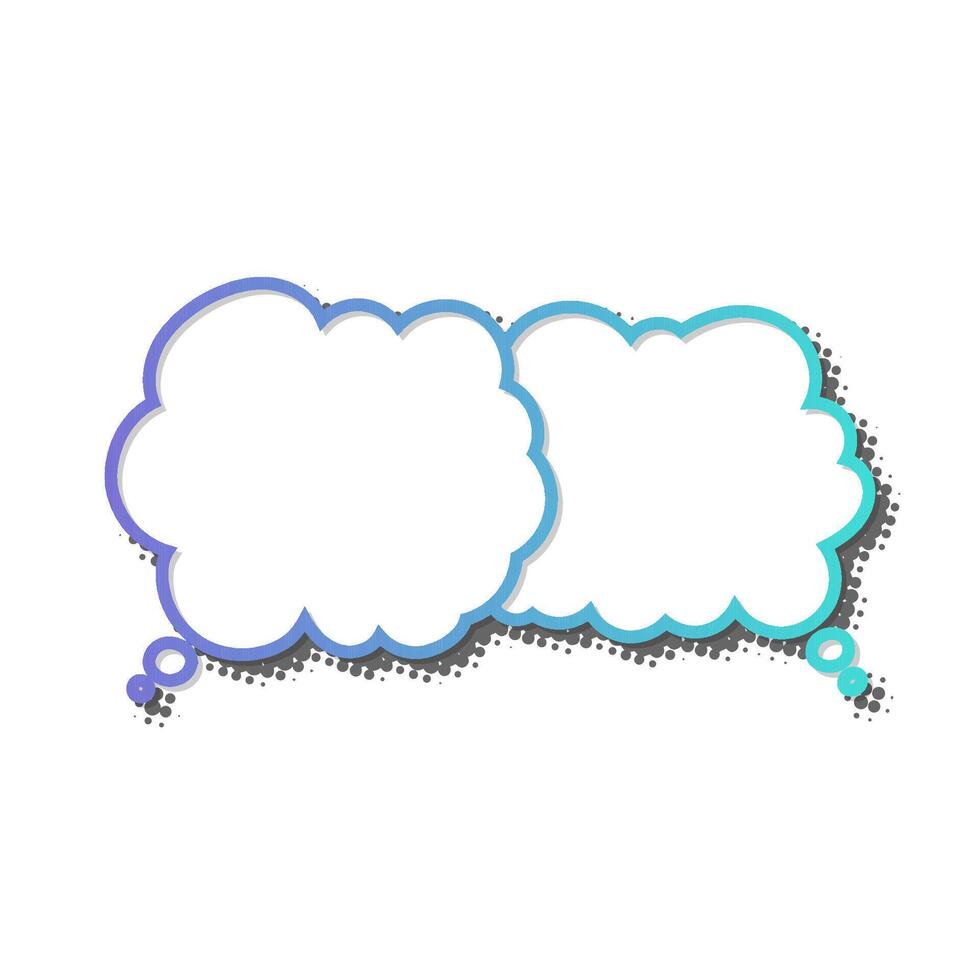 Blank speech bubbles ready for creative dialogue and storytelling vector
