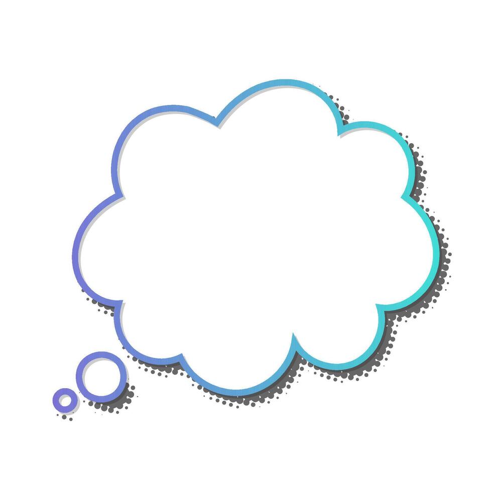 Creative thought bubble design suitable for brainstorming sessions vector
