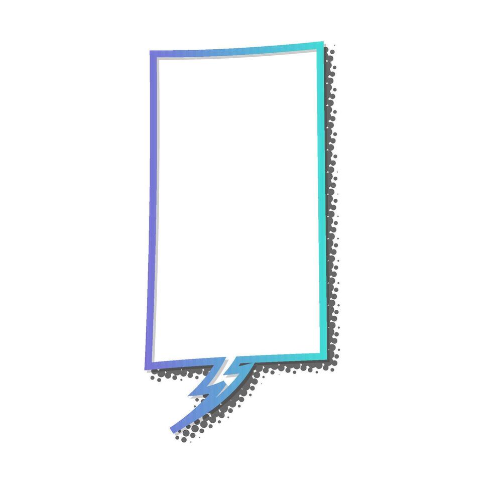 Creative square blank speech bubble design for various uses vector