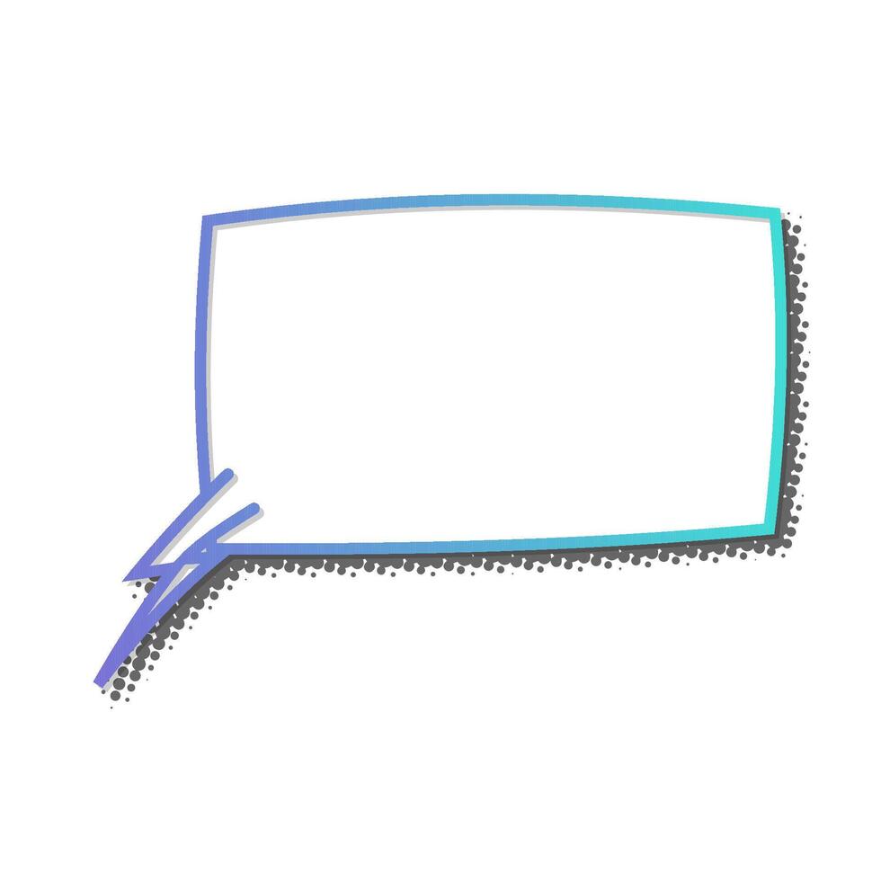 Creative blank speech bubble design for visual communication vector