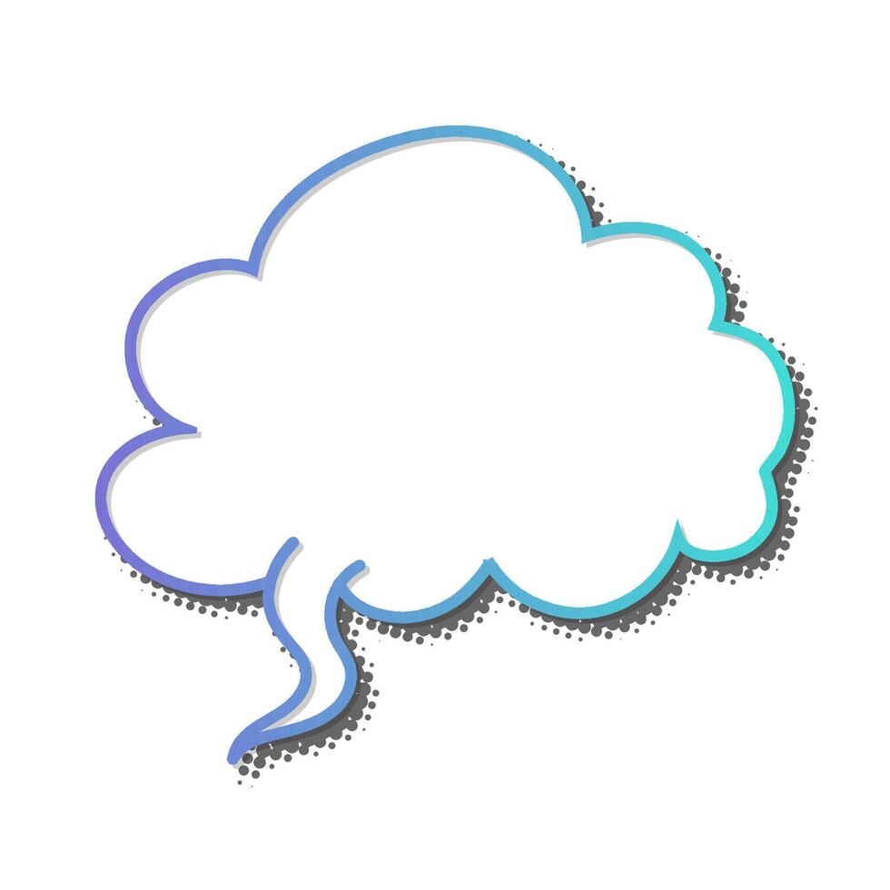 Creative blank speech bubble design for diverse applications vector