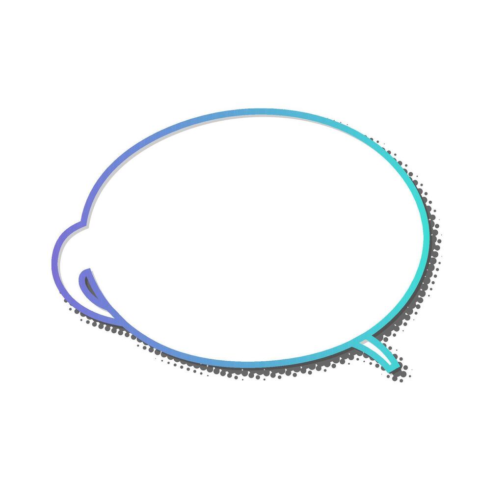 Creative speech bubble graphic for conversation design vector
