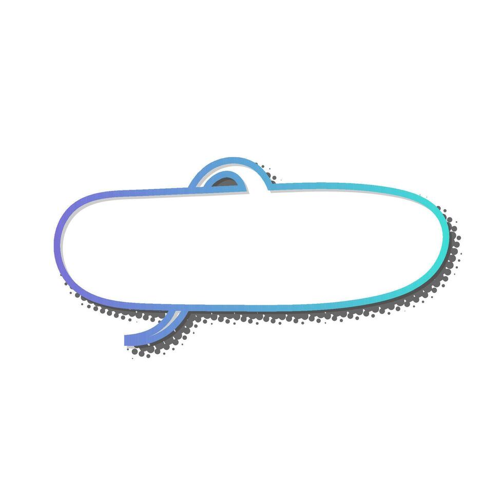 Colorful cartoon speech bubble on a light background vector