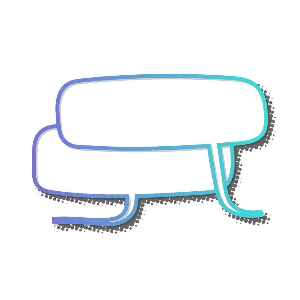 Creative speech bubble design showcasing digital art trends vector