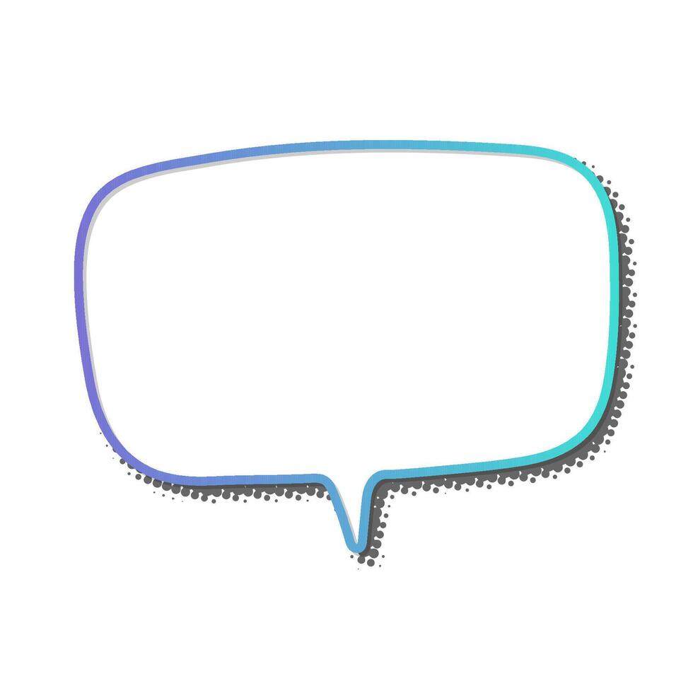 Creative speech bubble design for social media use in graphics vector