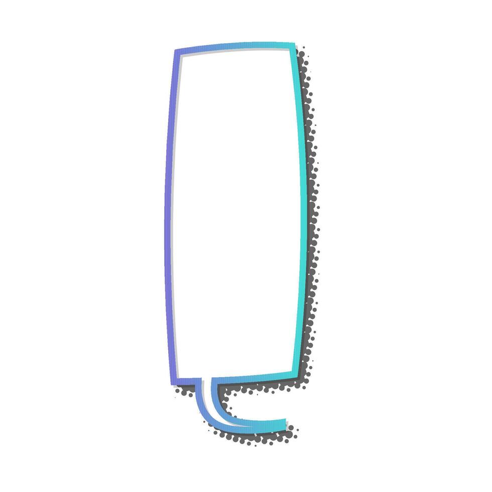 Colorful speech bubble on white background vector