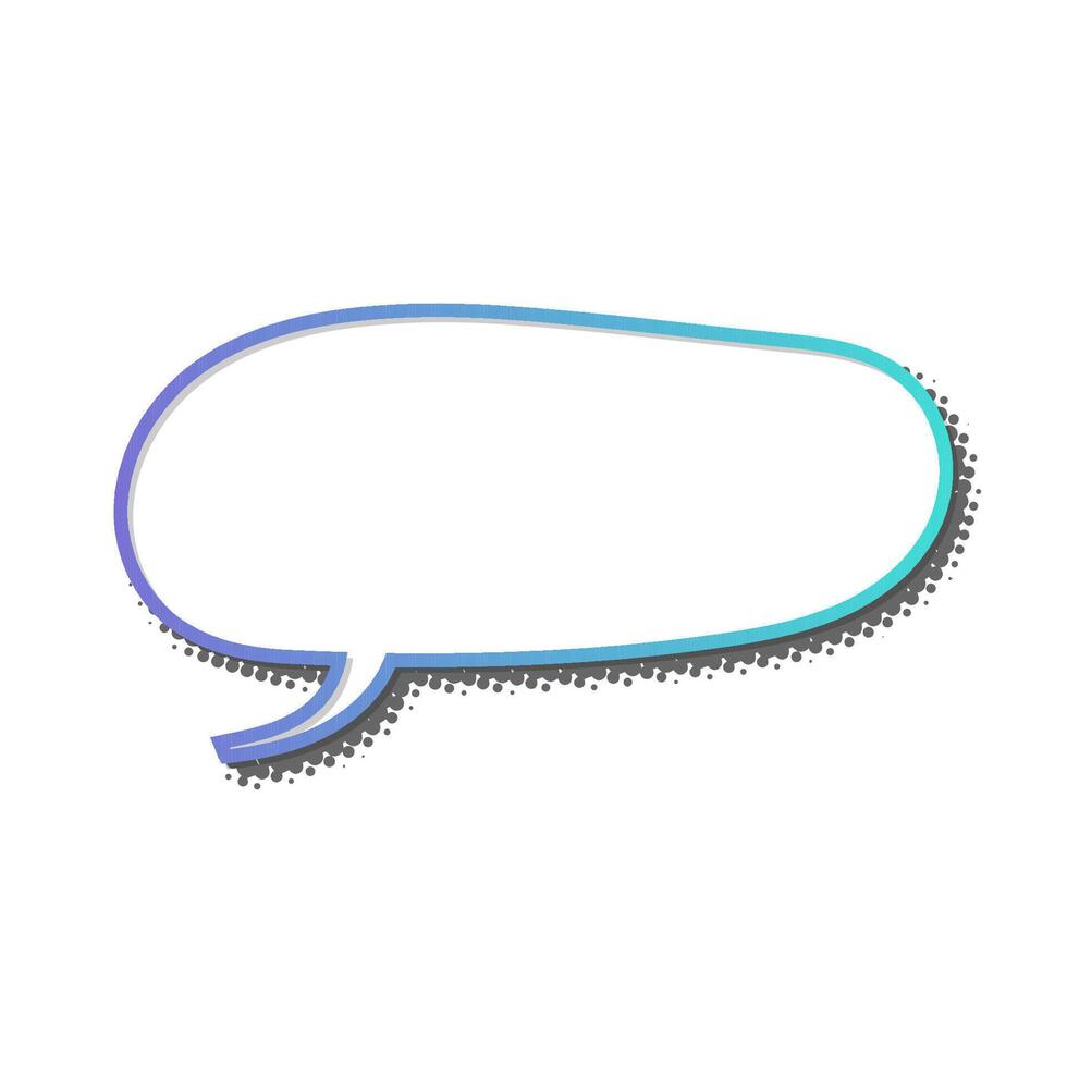 Colorful speech bubble design suitable for dialogue and communication vector