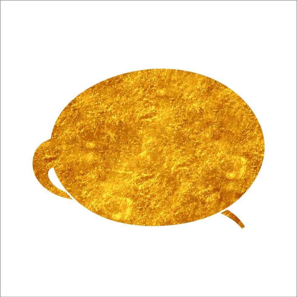 speech bubble yellow shape on white background vector