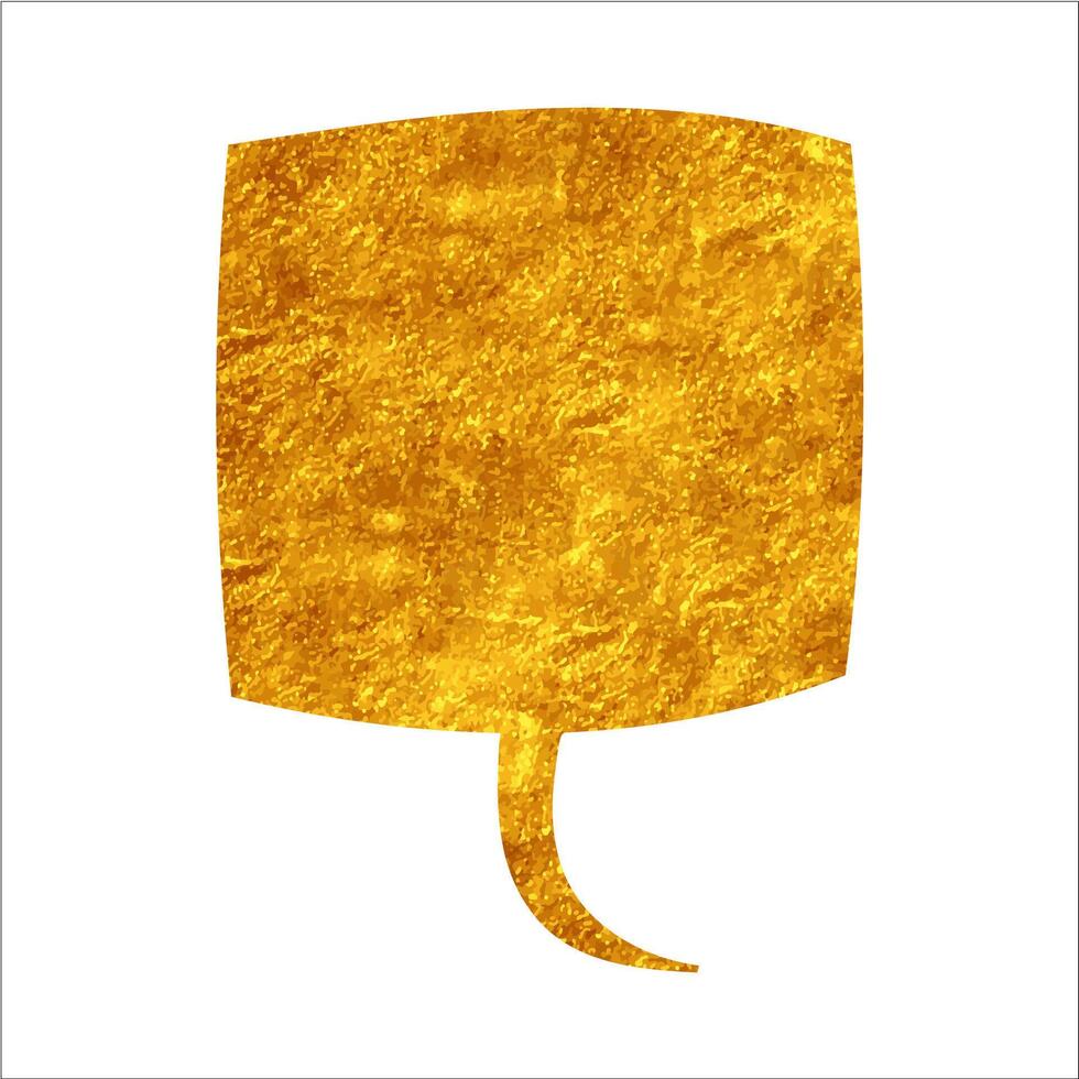 golden speech bubble speech bubble with a tail feature vector