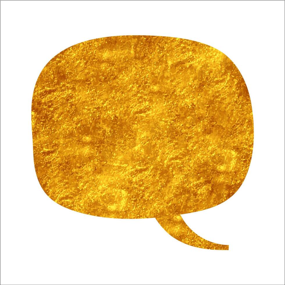 Creative yellow speech bubble illustration on a white background vector