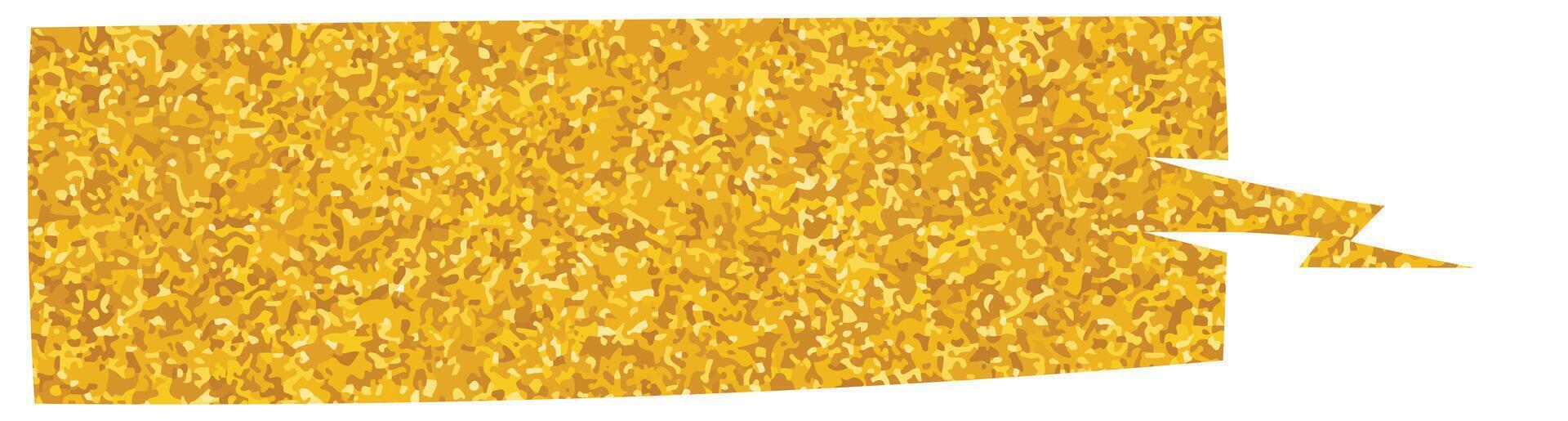 Bright yellow confetti scattered across speech bubble vector