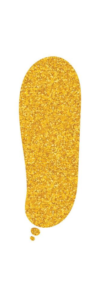 speech bubble covered in glitter on white background vector