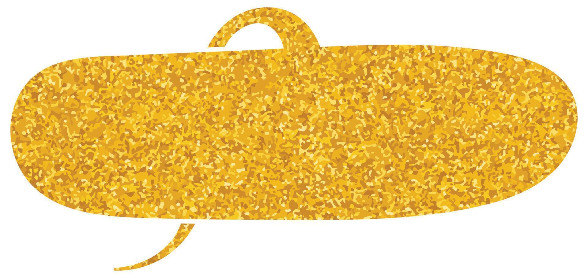 Bold glittery design speech bubble like an abstract object vector