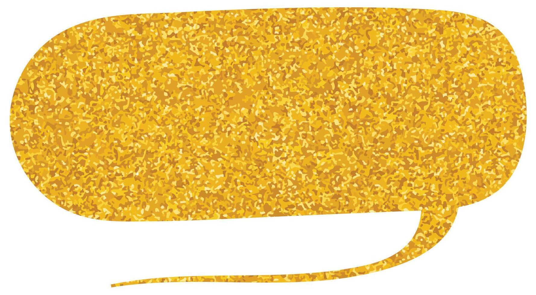 Creative golden speech bubble design for digital use vector
