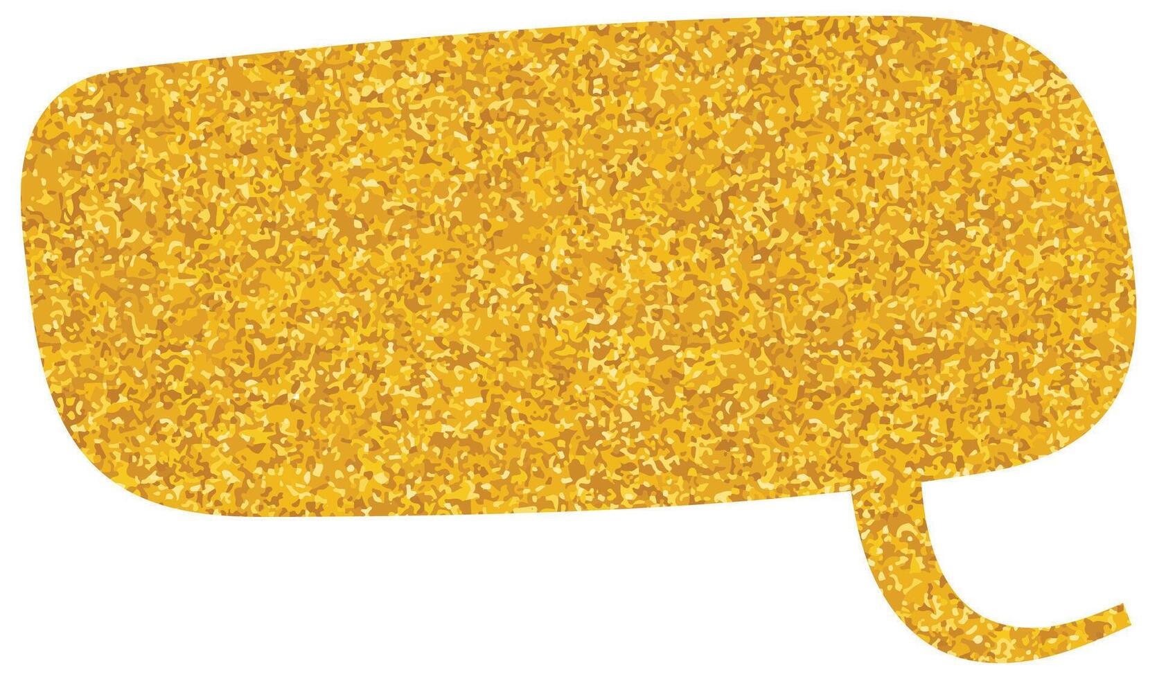 Colorful speech bubble graphic design with glitter effect vector