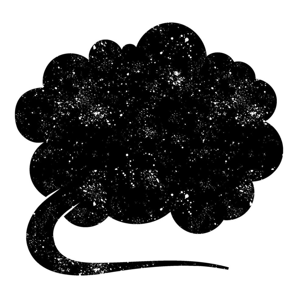 speech bubble figure with cosmic elements against a white background vector