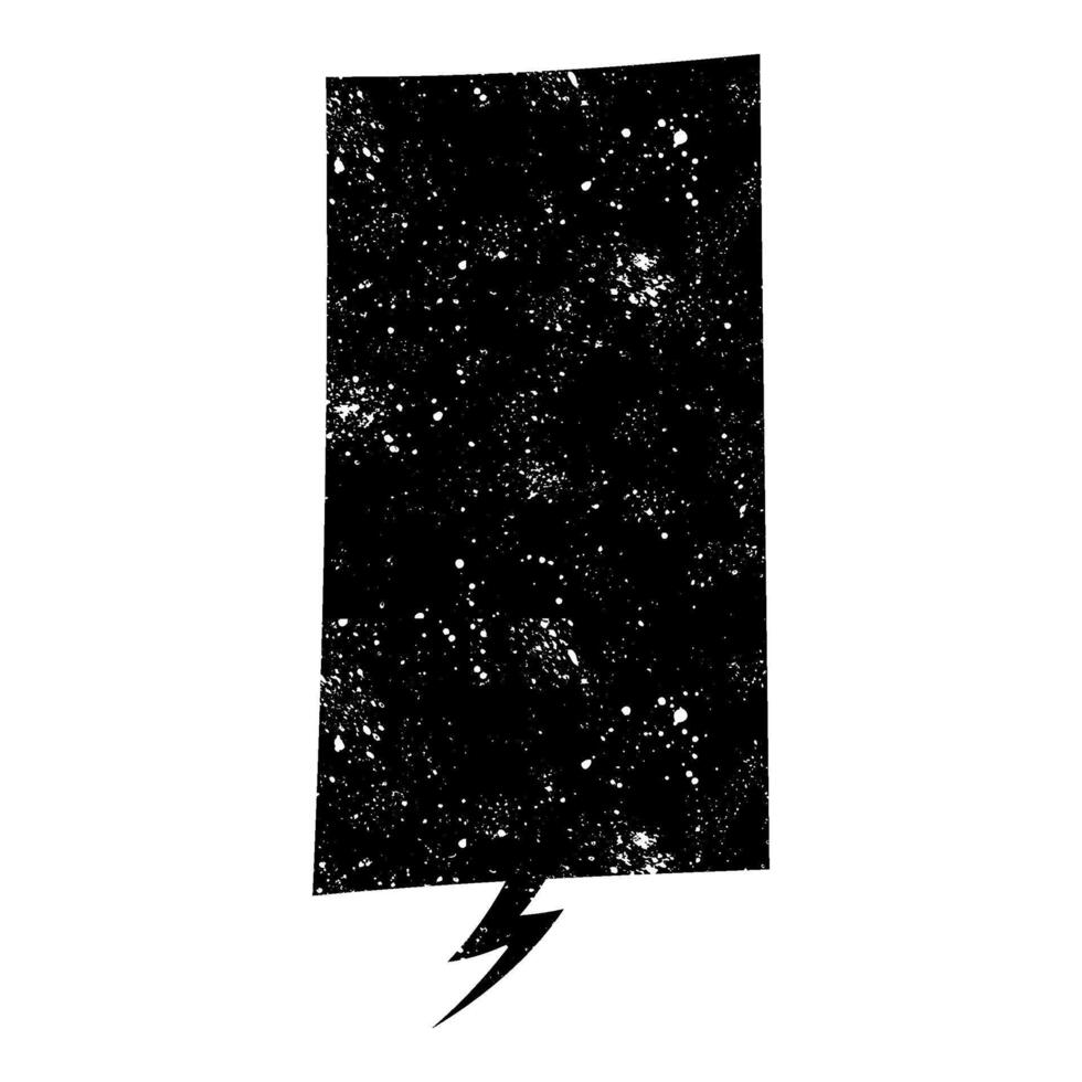 Creative black and white speech bubble graphic design concept vector