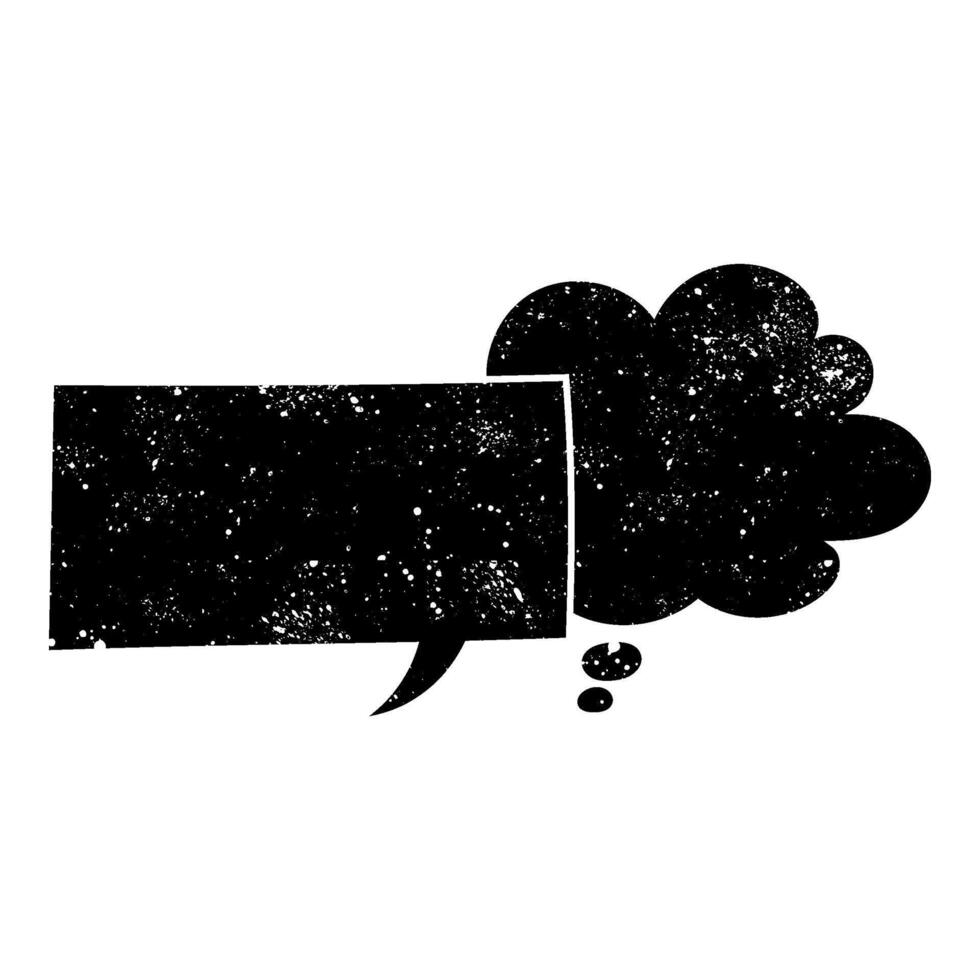 Creative design of speech bubble with thought speech bubble concept vector