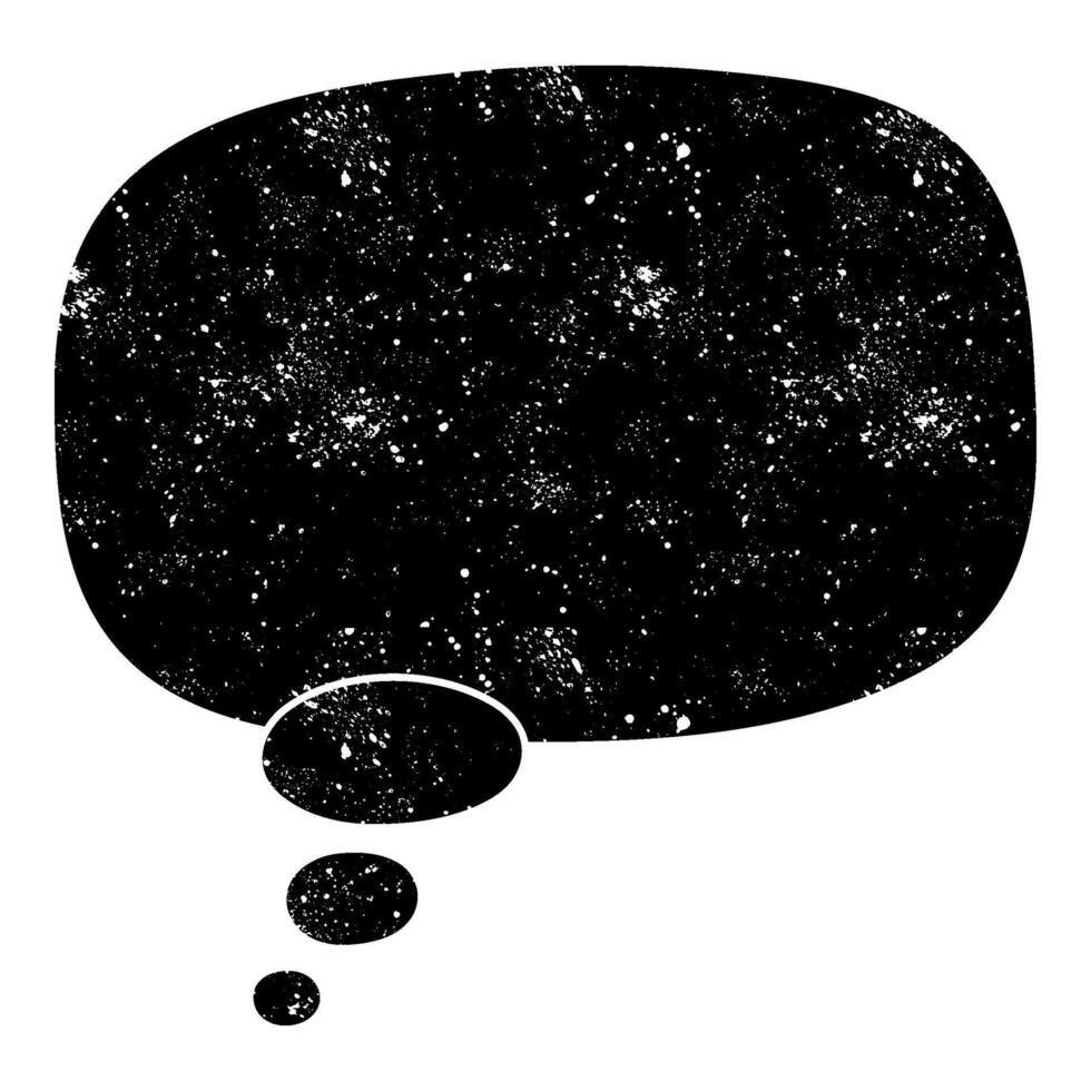 Creative speech bubble design illustrating cosmic elements vector